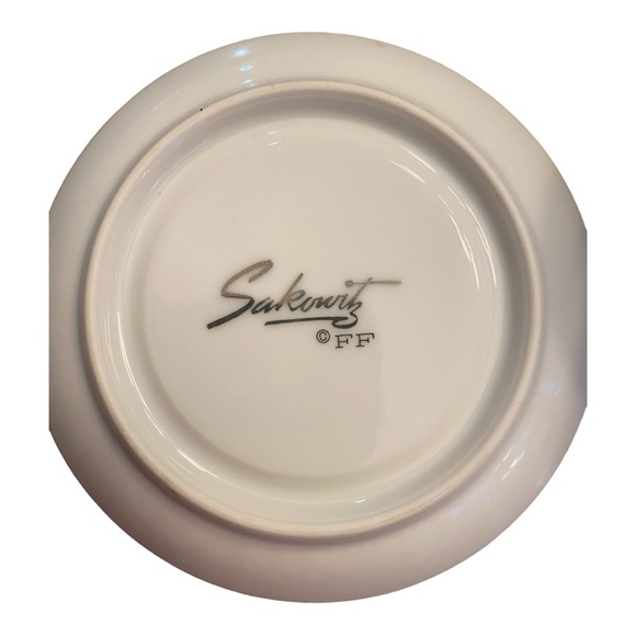 Vintage espresso cup & saucer by Fitz & Floyd for Sakowitz mint condition - Picture 5 of 6